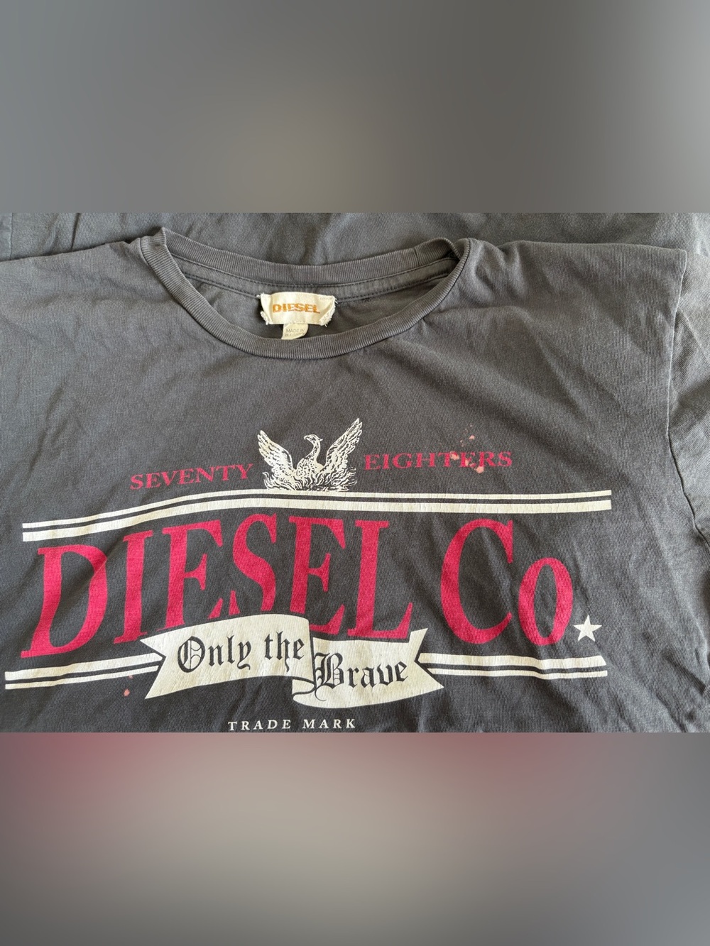 Diesel Co. 'Only the Brave' Black Graphic Tee L
